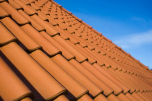 Even stacks of tile on a perfect roof.
