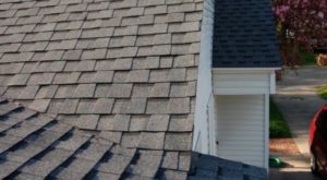 Details of impeccable asphalt shingle installation along a roof valley.